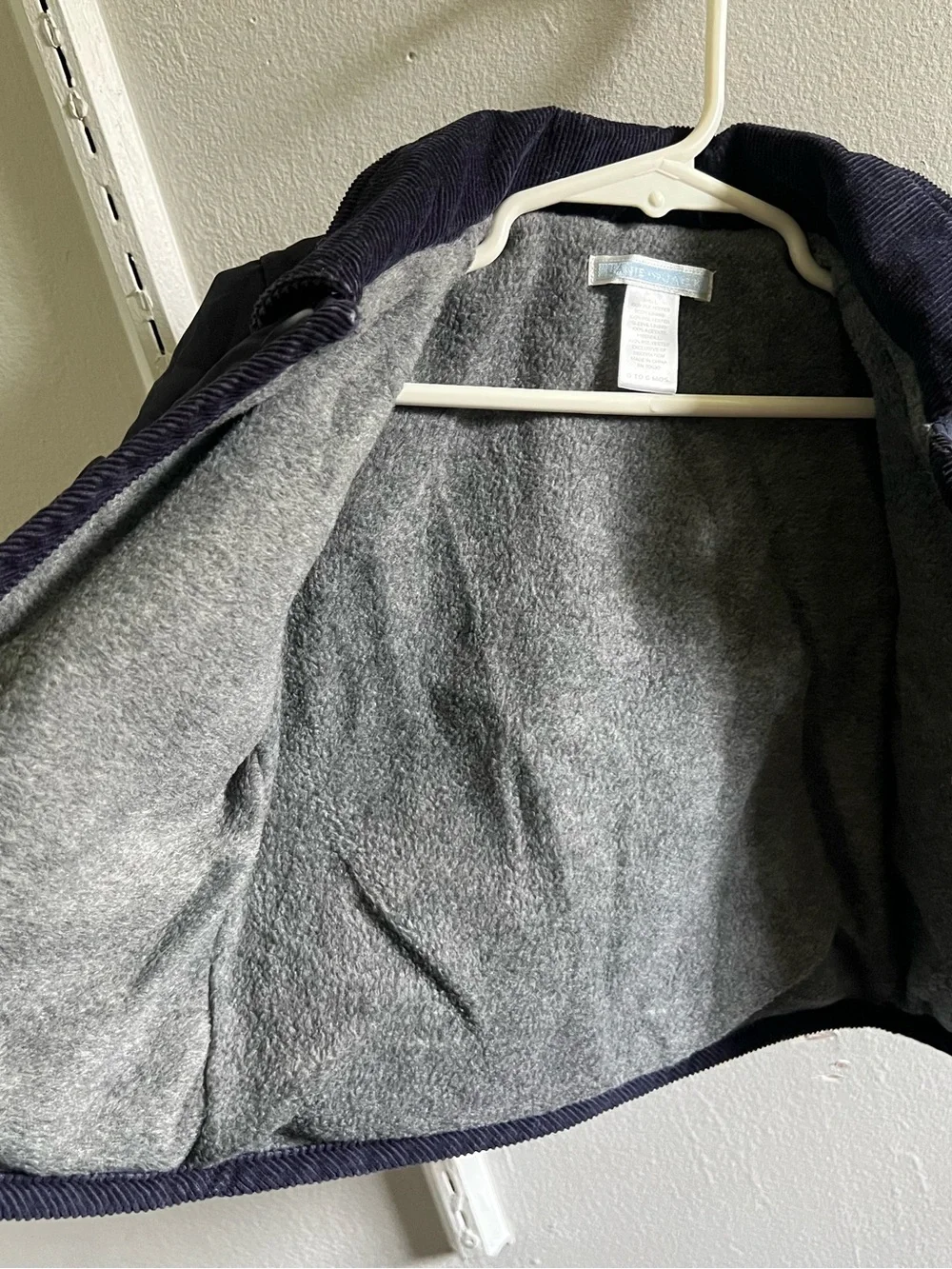 Vintage Janie and Jack Baby Quilted Navy Jacket